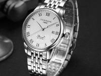 豪利時(shí)手表玻璃鏡面損壞。